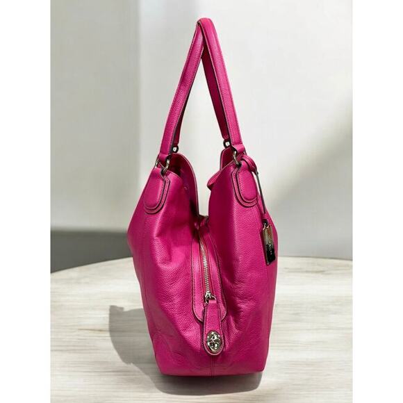 Coach 33547 Edie Leather Turn Lock Shoulder Bag - Picture 3 of 11